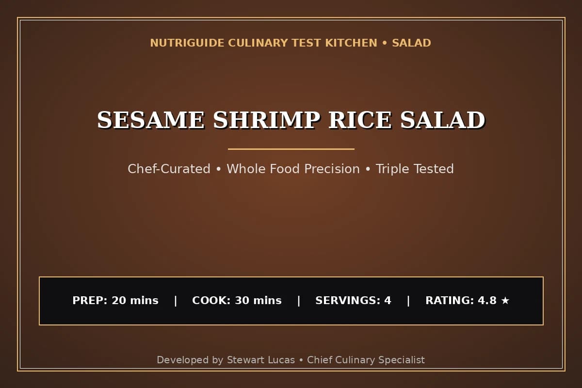 Sesame Shrimp Rice Salad