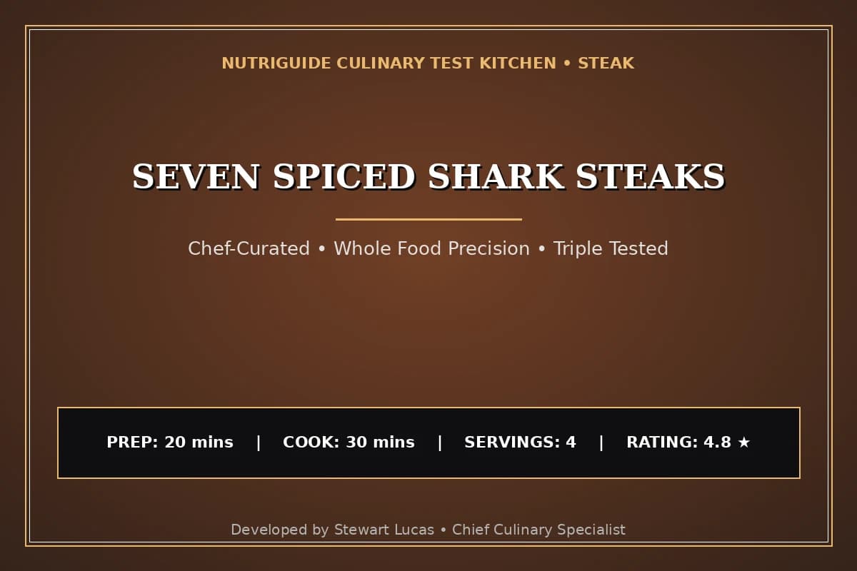 Seven Spiced Shark Steaks