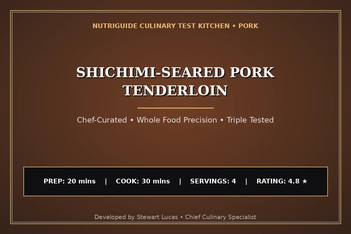 Shichimi-Seared Pork Tenderloin