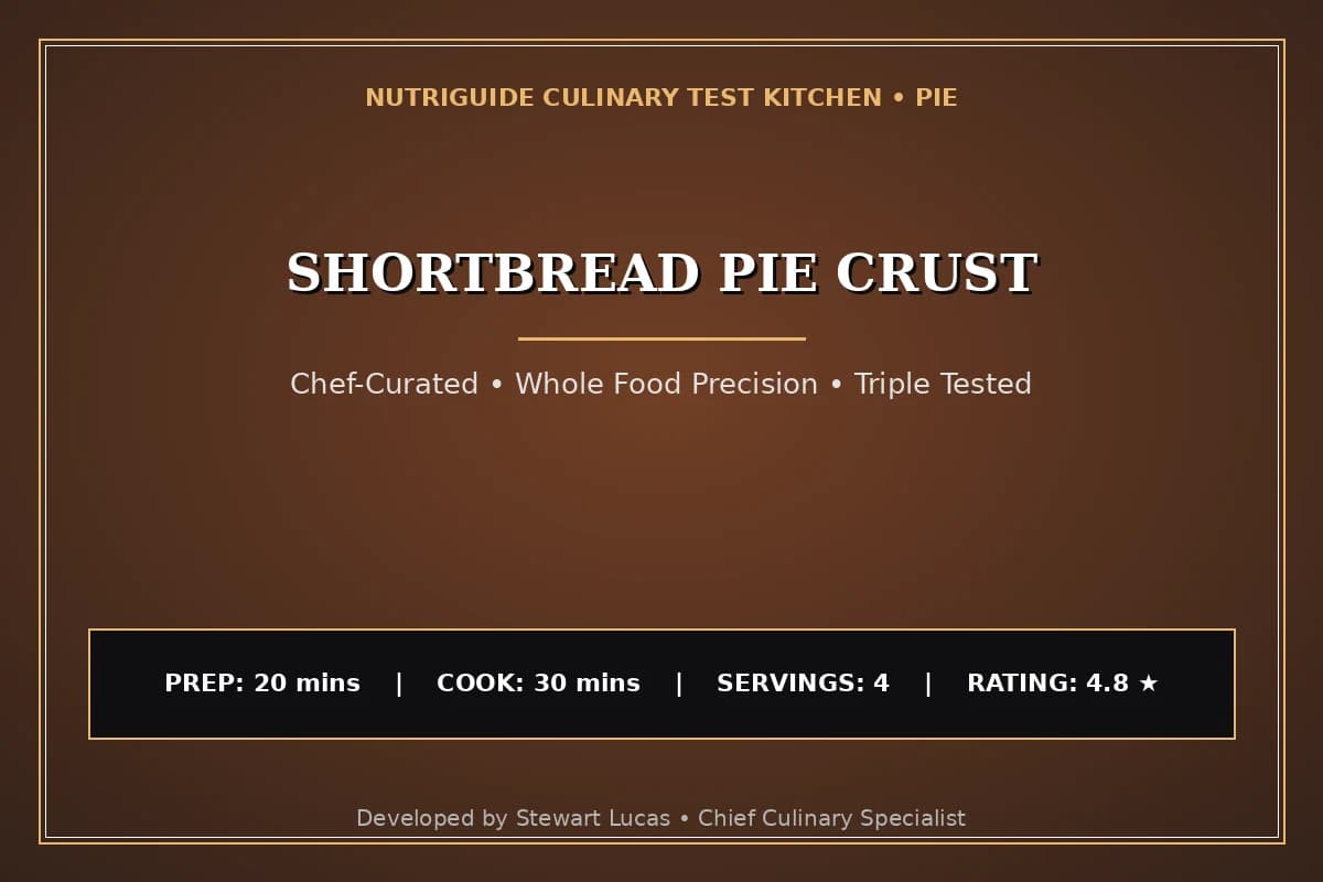Shortbread Pie Crust