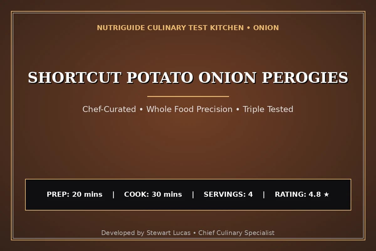 Shortcut Potato Onion Perogies
