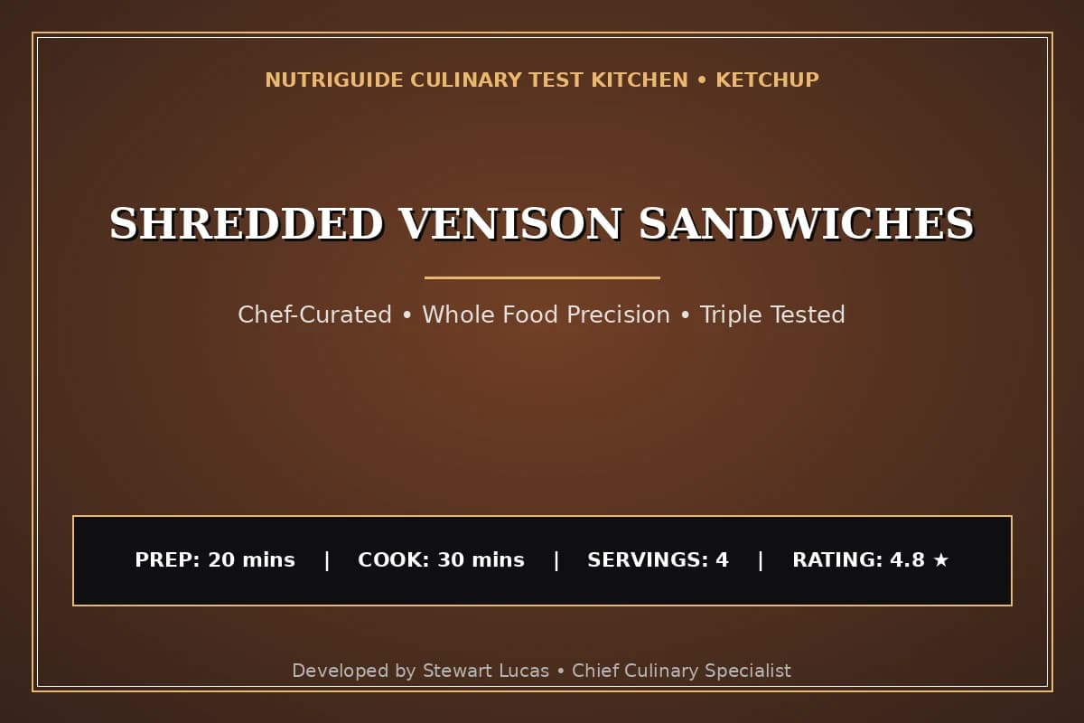 Shredded Venison Sandwiches