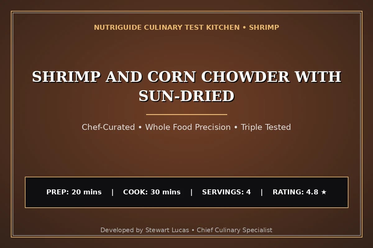 Shrimp And Corn Chowder With Sun-Dried