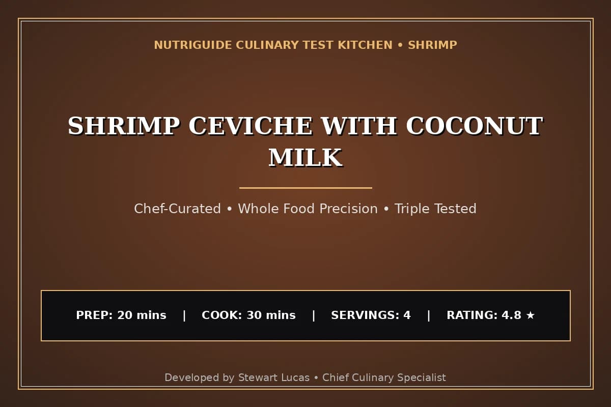 Shrimp Ceviche With Coconut Milk