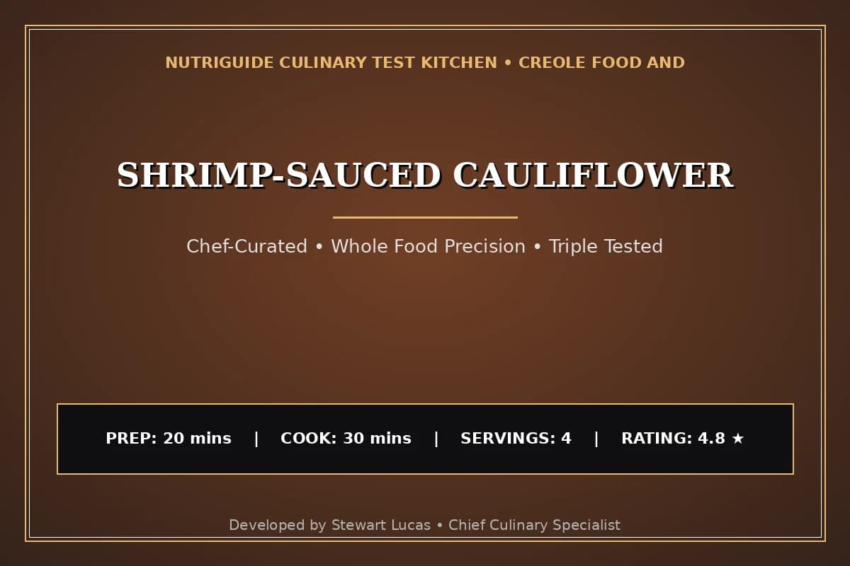 Shrimp-Sauced Cauliflower