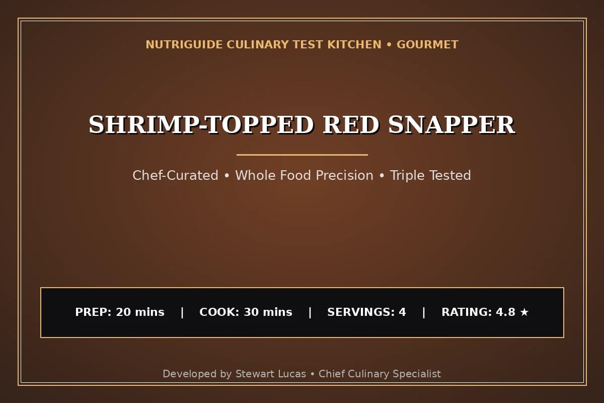Shrimp-Topped Red Snapper