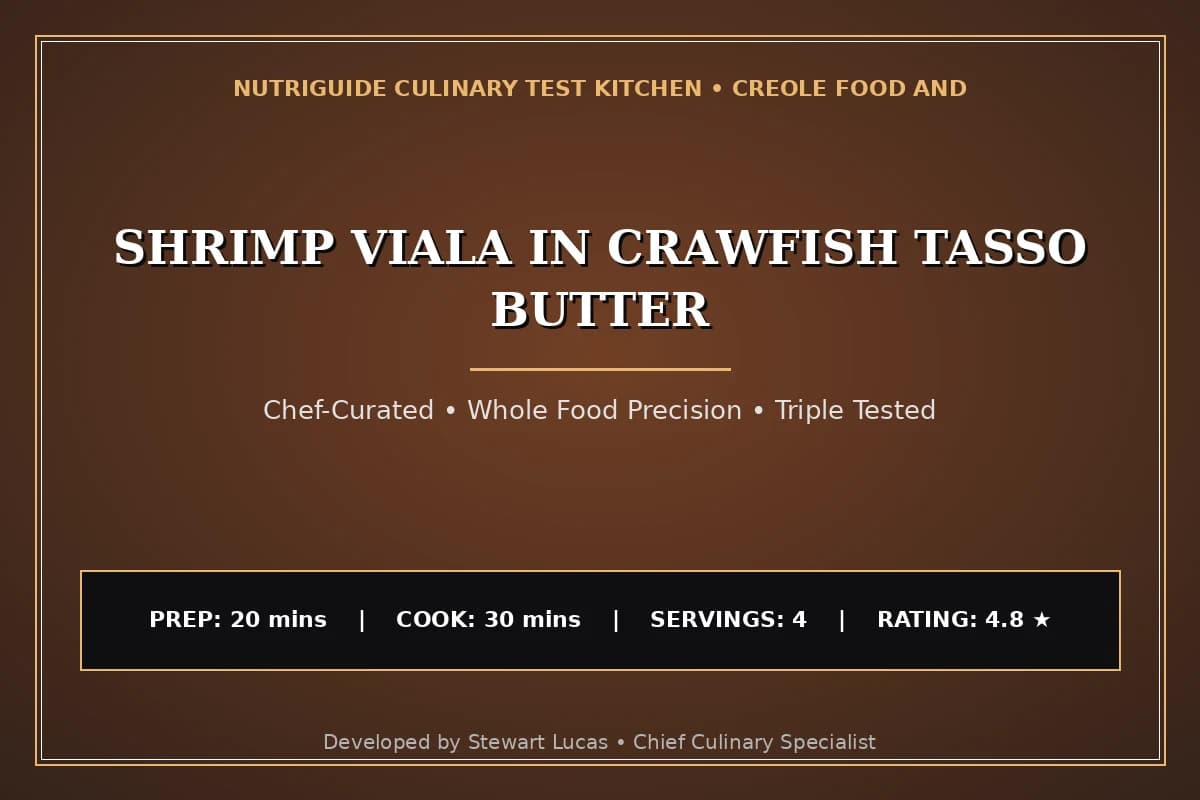 Shrimp Viala In Crawfish Tasso Butter