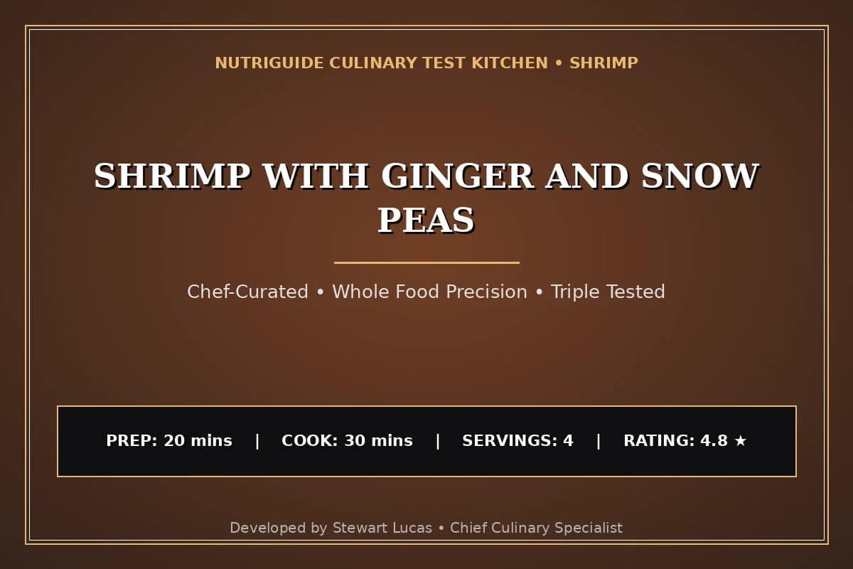 Shrimp With Ginger And Snow Peas