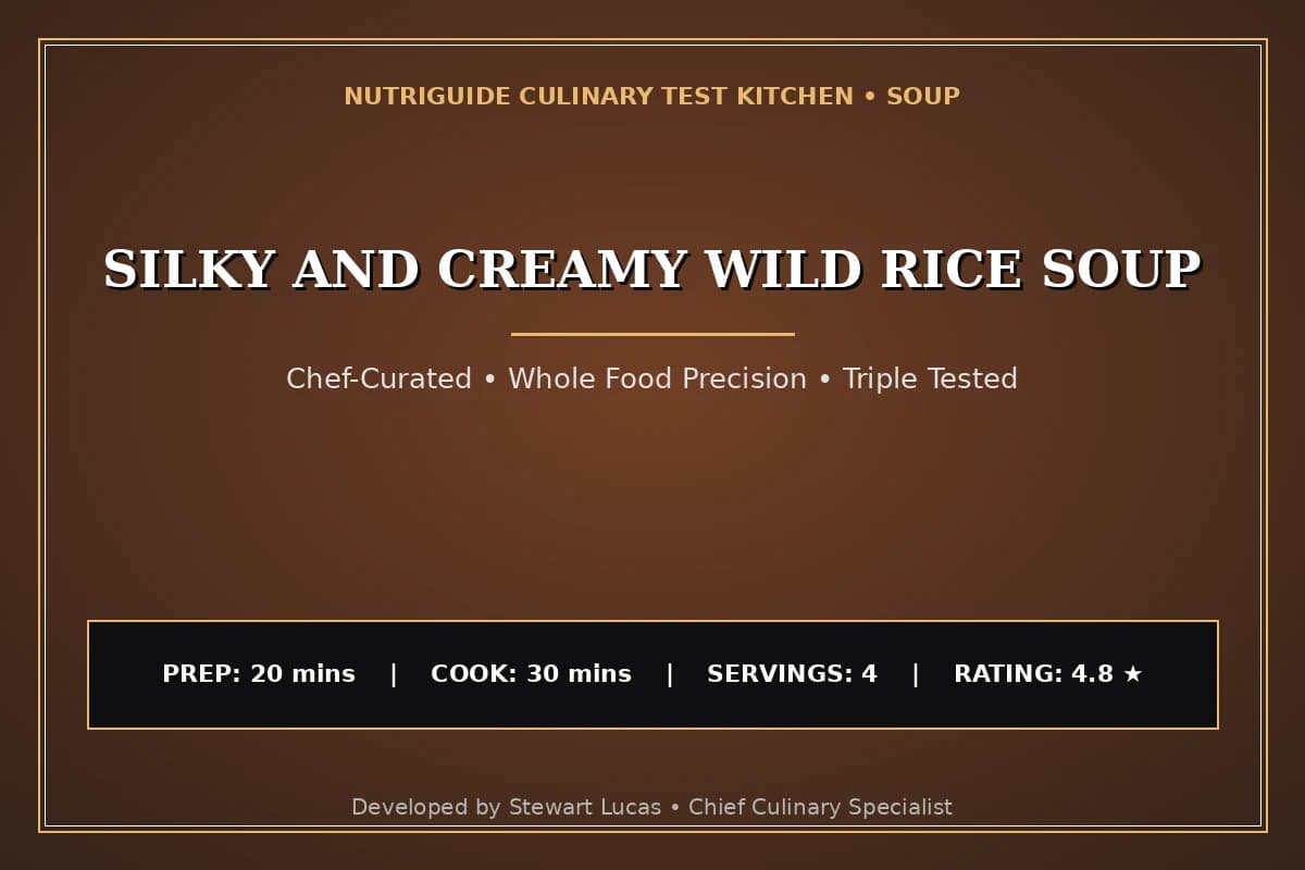 Silky And Creamy Wild Rice Soup