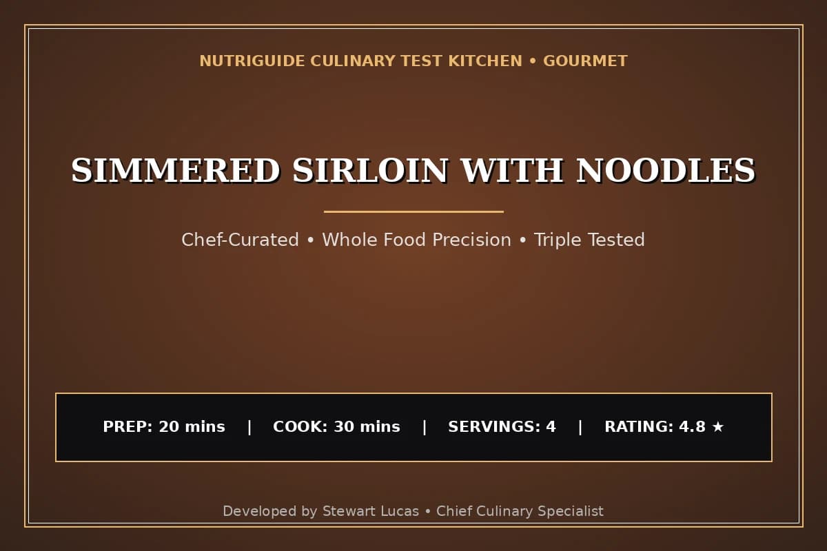 Simmered Sirloin With Noodles
