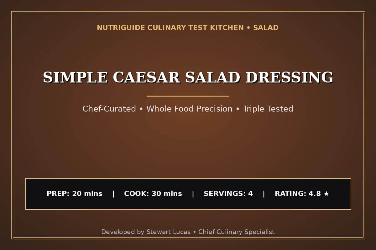 Simple Caesar Salad Dressing