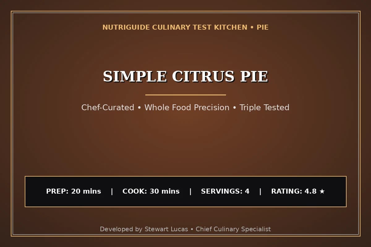 Simple Citrus Pie