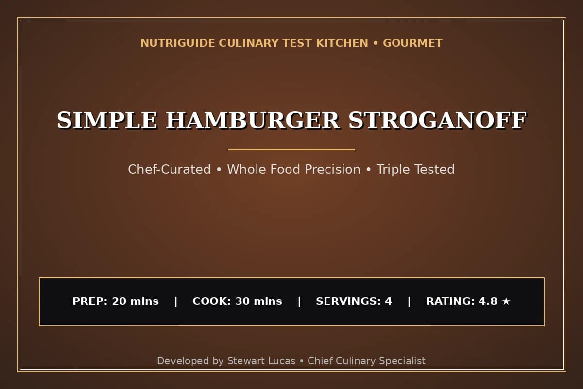 Simple Hamburger Stroganoff