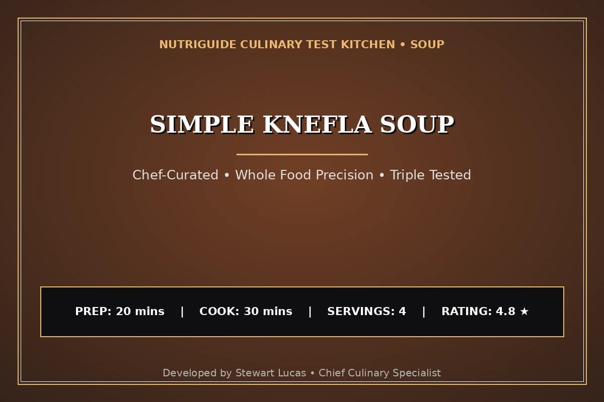 Simple Knefla Soup
