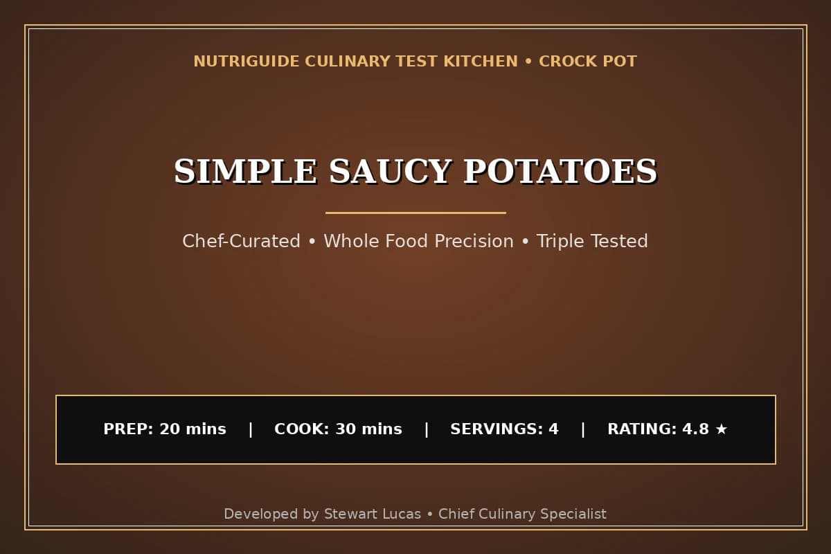 Simple Saucy Potatoes