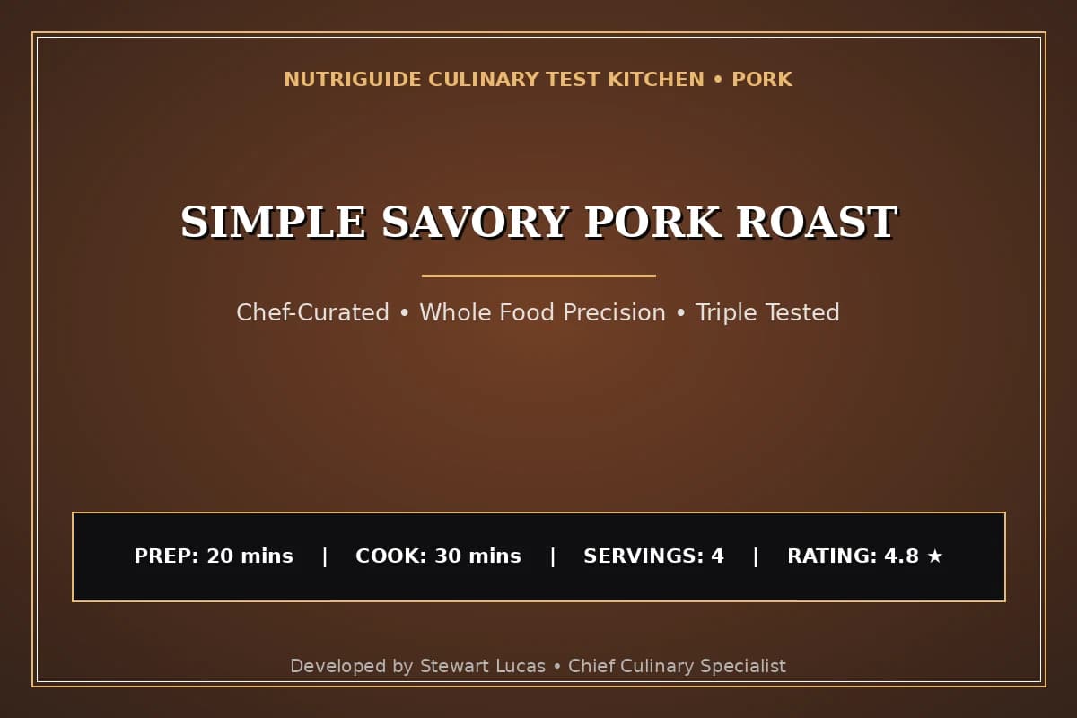 Simple Savory Pork Roast