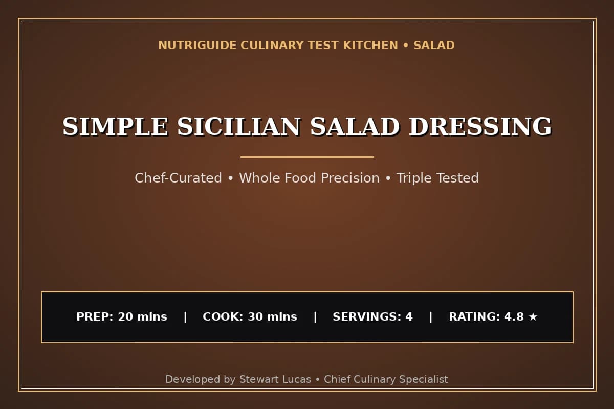 Simple Sicilian Salad Dressing