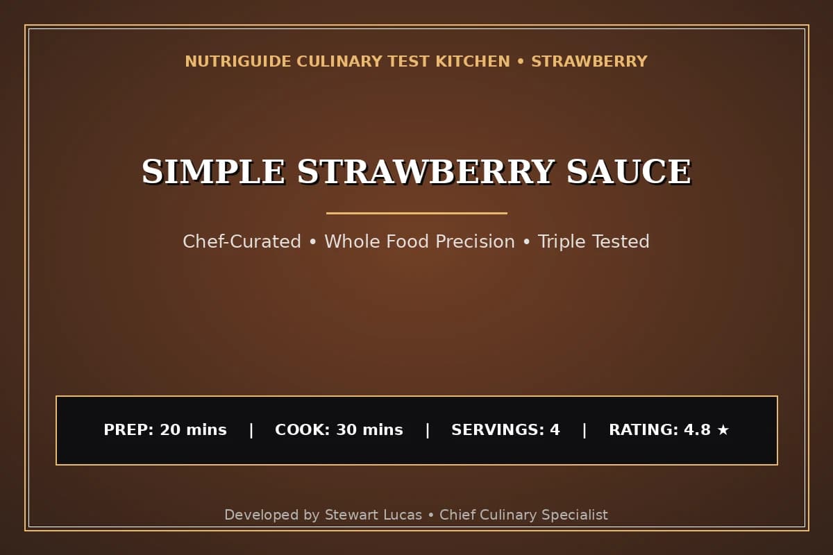 Simple Strawberry Sauce
