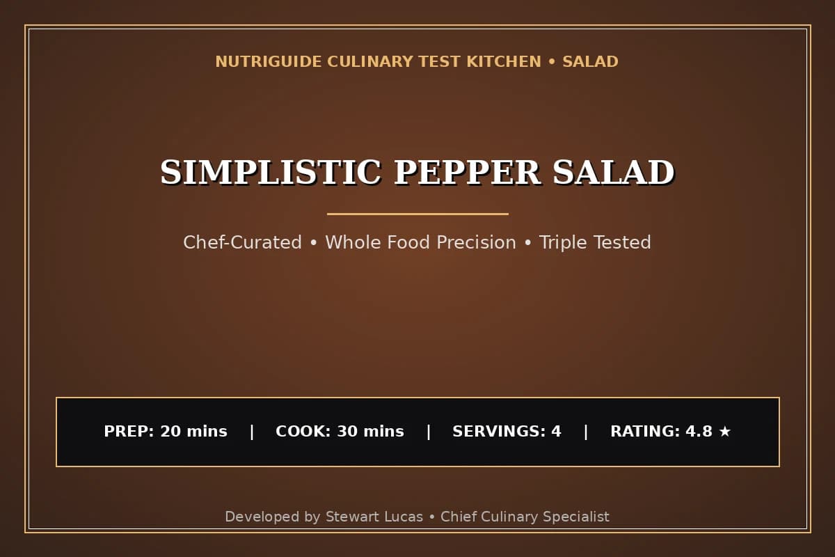 Simplistic Pepper Salad