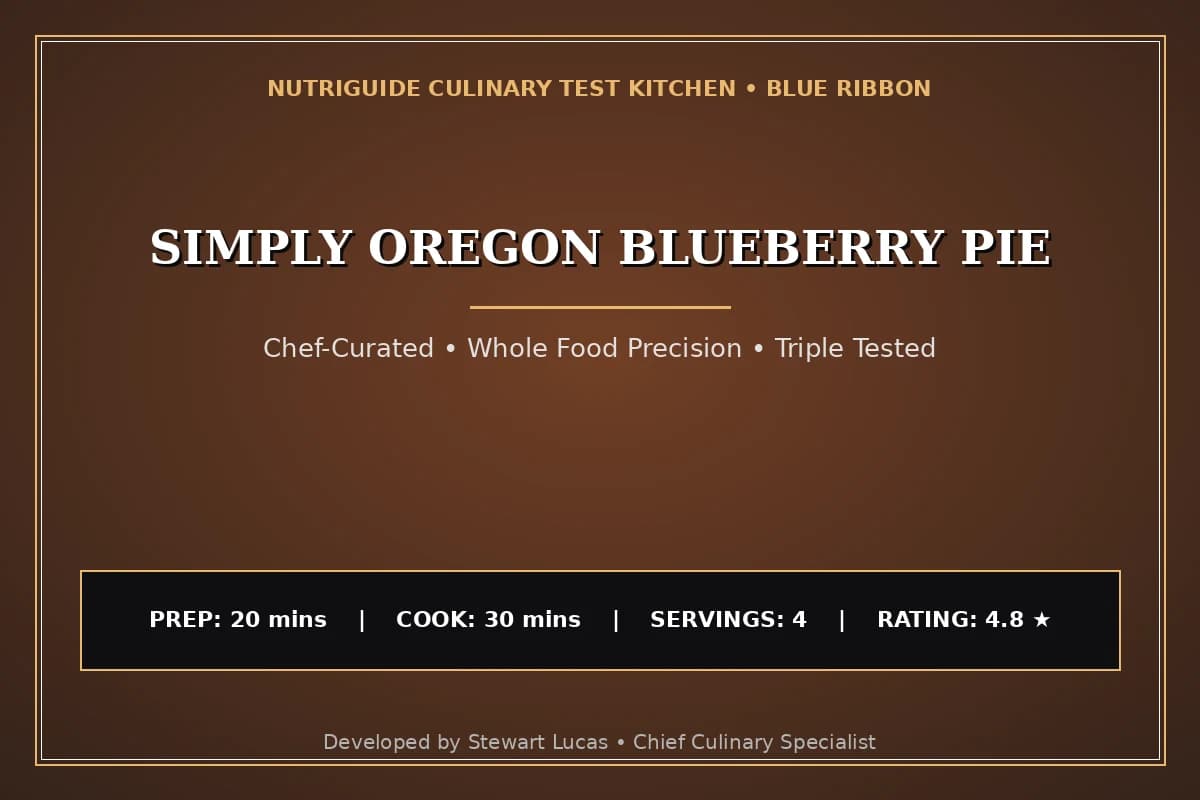 Simply Oregon Blueberry Pie