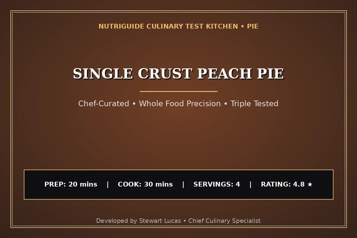 Single Crust Peach Pie