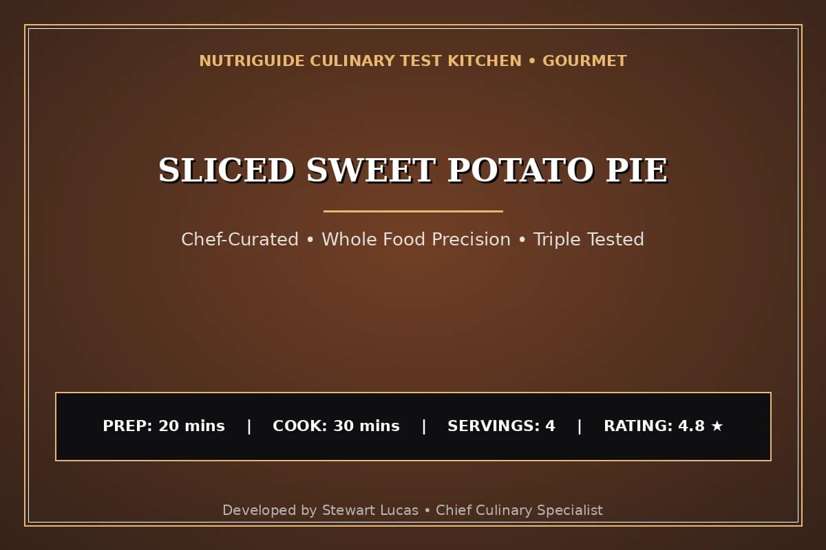 Sliced Sweet Potato Pie