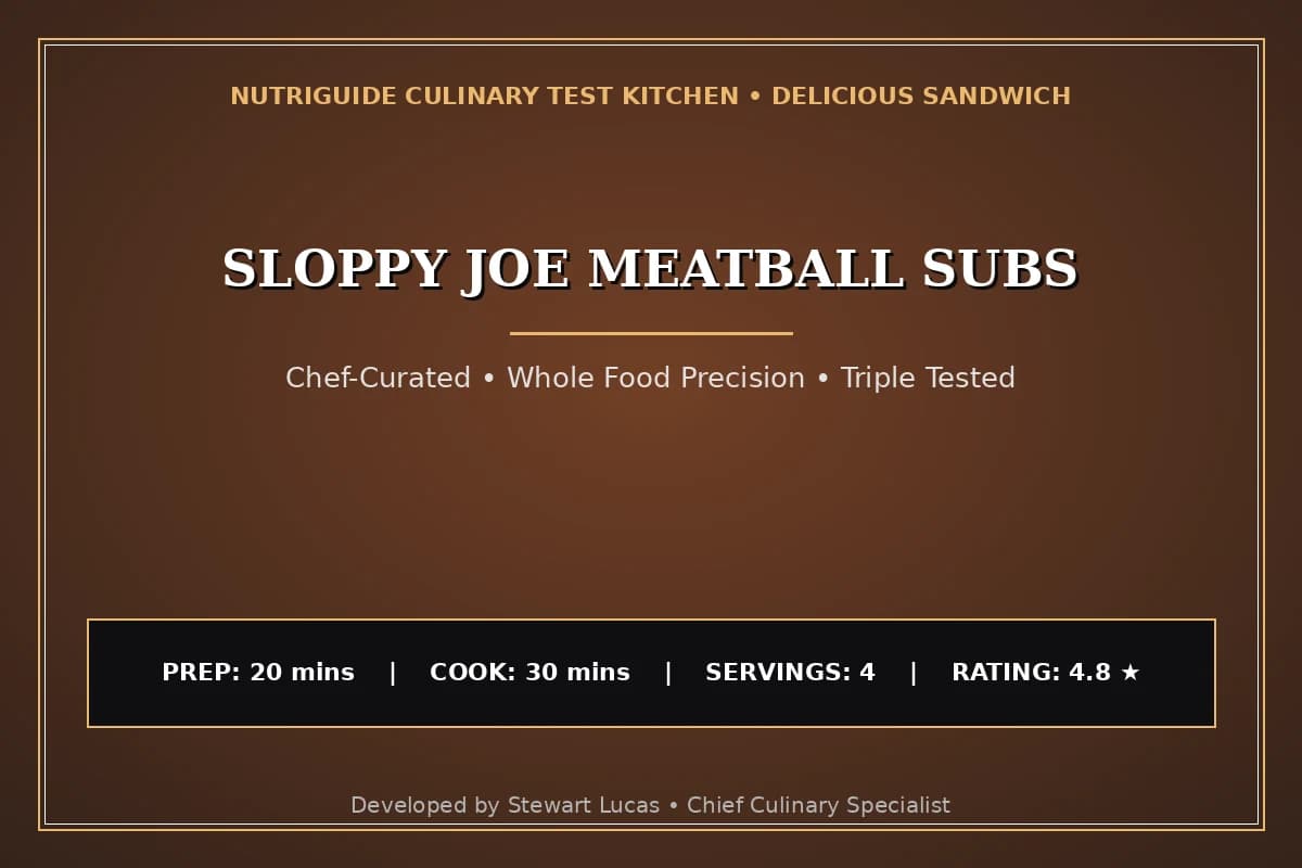 Sloppy Joe Meatball Subs