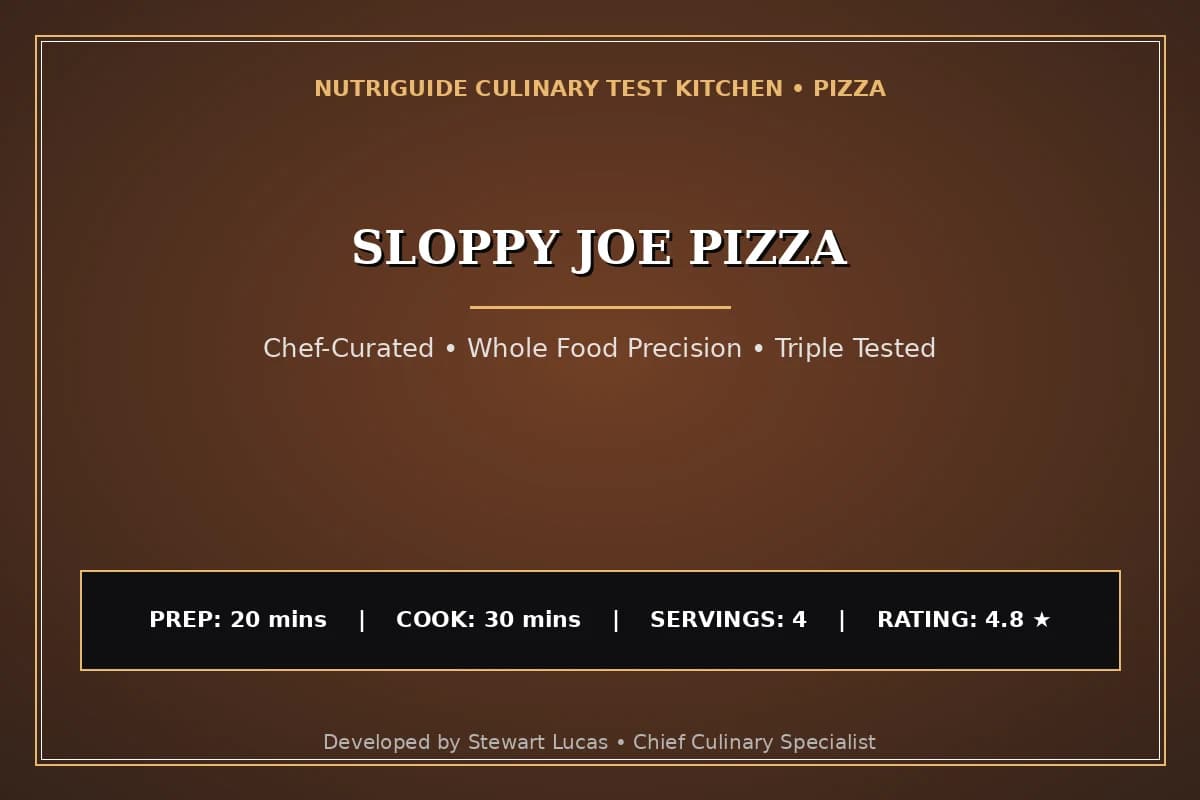 Sloppy Joe Pizza