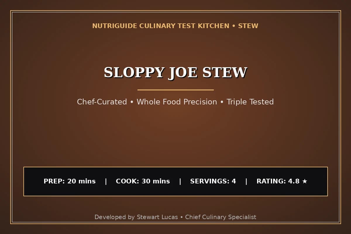 Sloppy Joe Stew