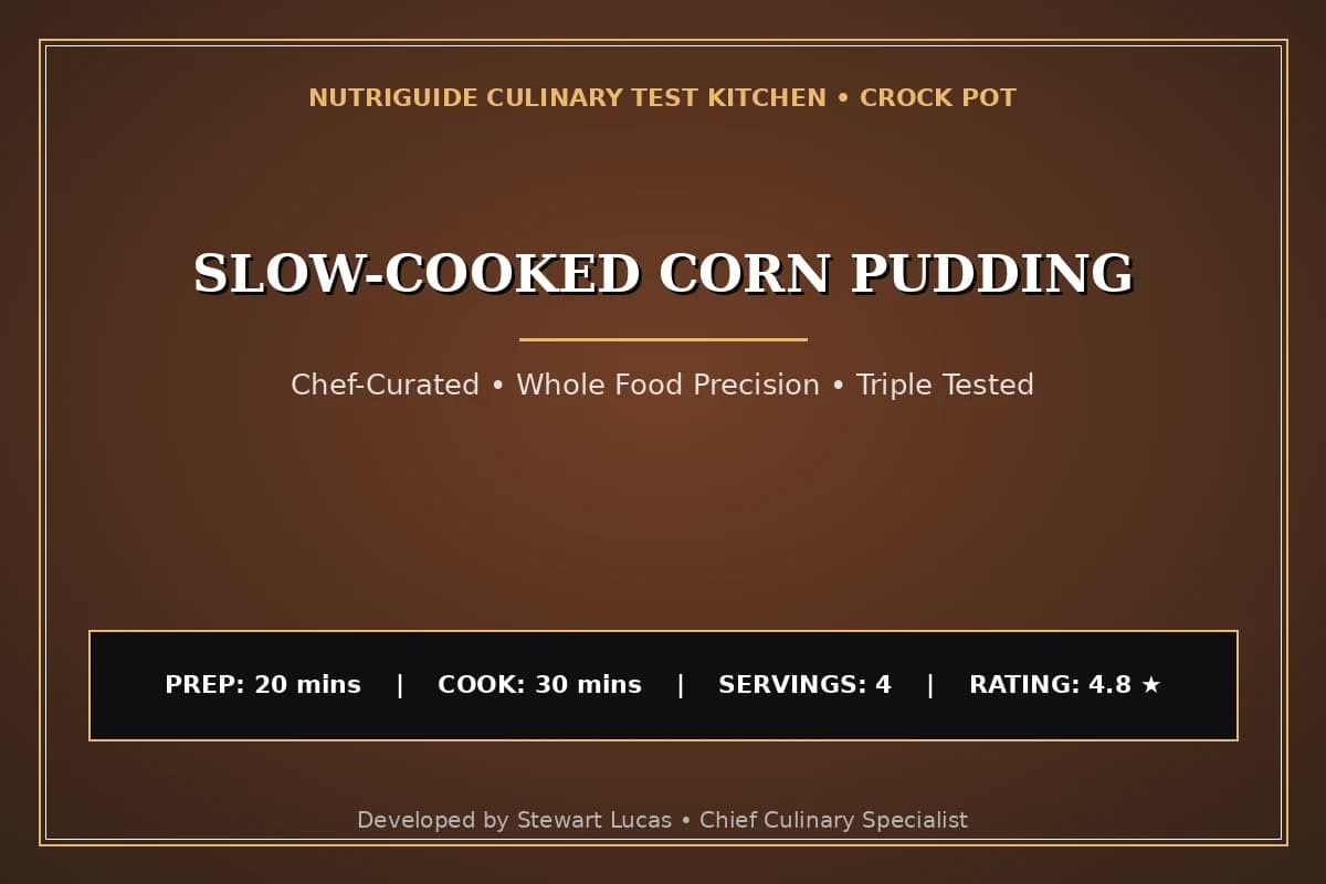 Slow-Cooked Corn Pudding