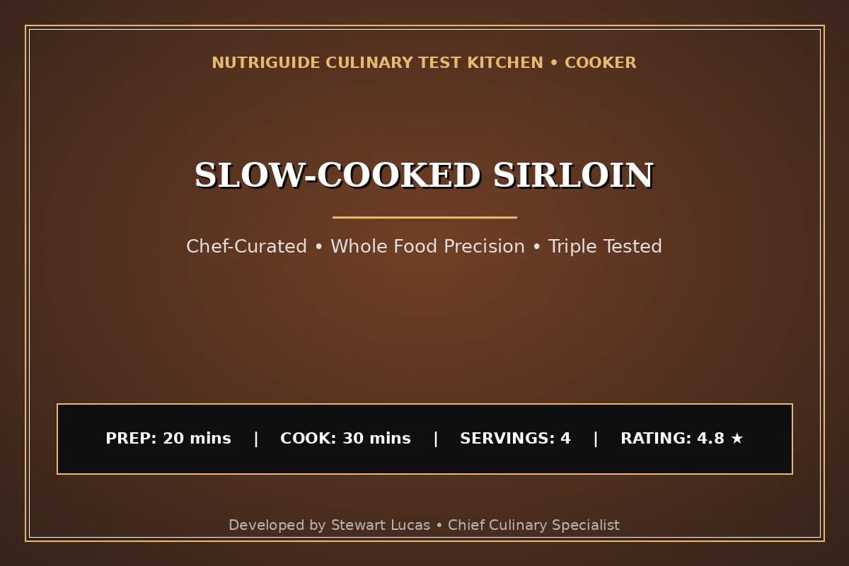 Slow-Cooked Sirloin