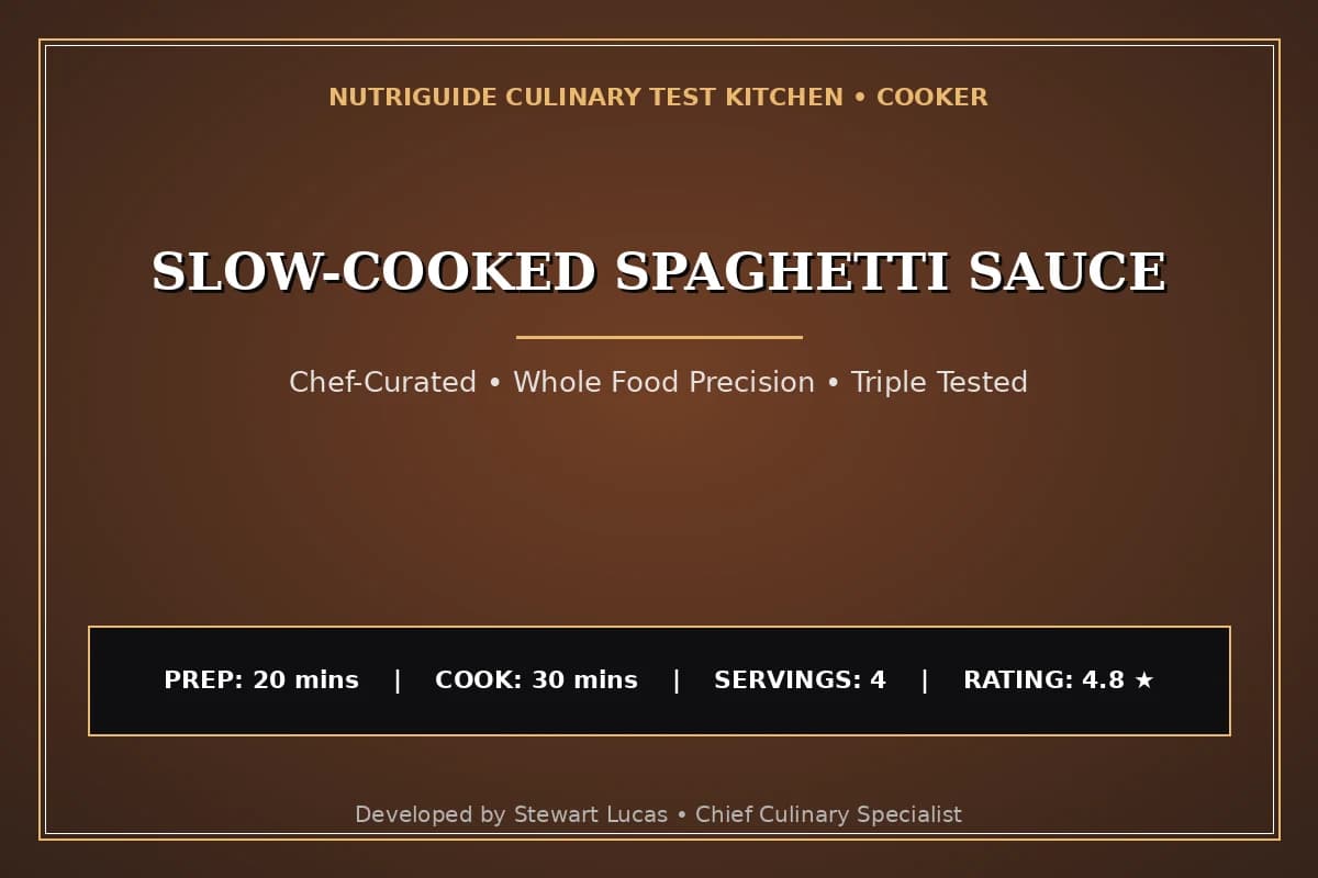 Slow-Cooked Spaghetti Sauce