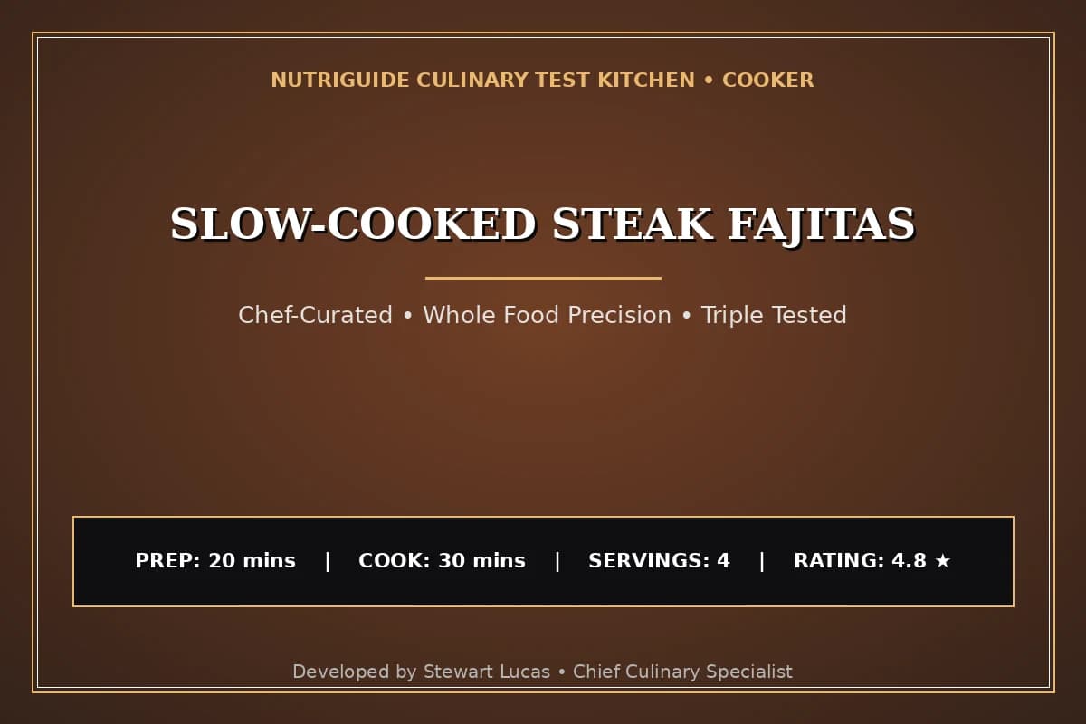 Slow-Cooked Steak Fajitas