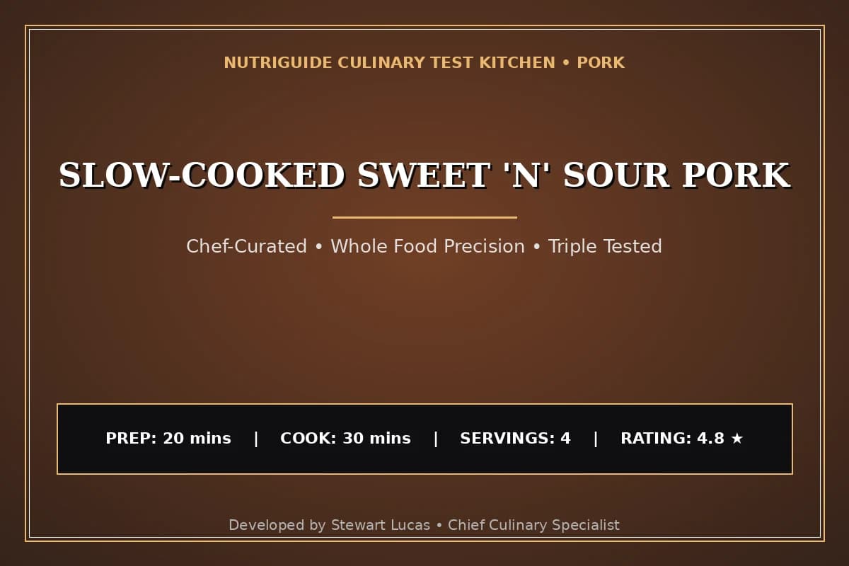 Slow-Cooked Sweet 'N' Sour Pork