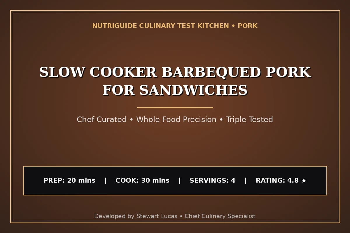 Slow Cooker Barbequed Pork For Sandwiches