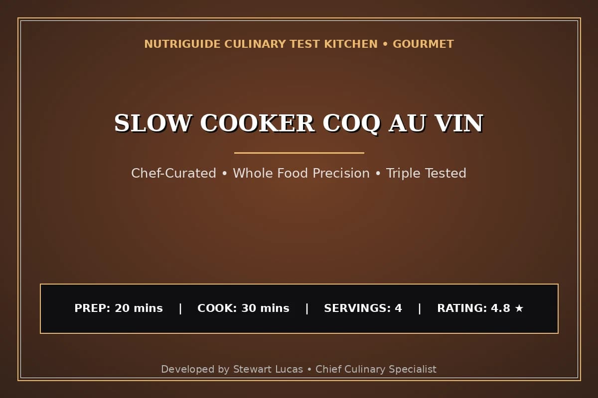 Slow Cooker Coq Au Vin