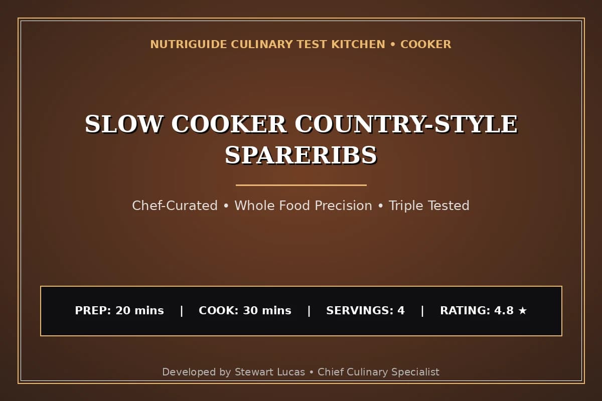 Slow Cooker Country-Style Spareribs