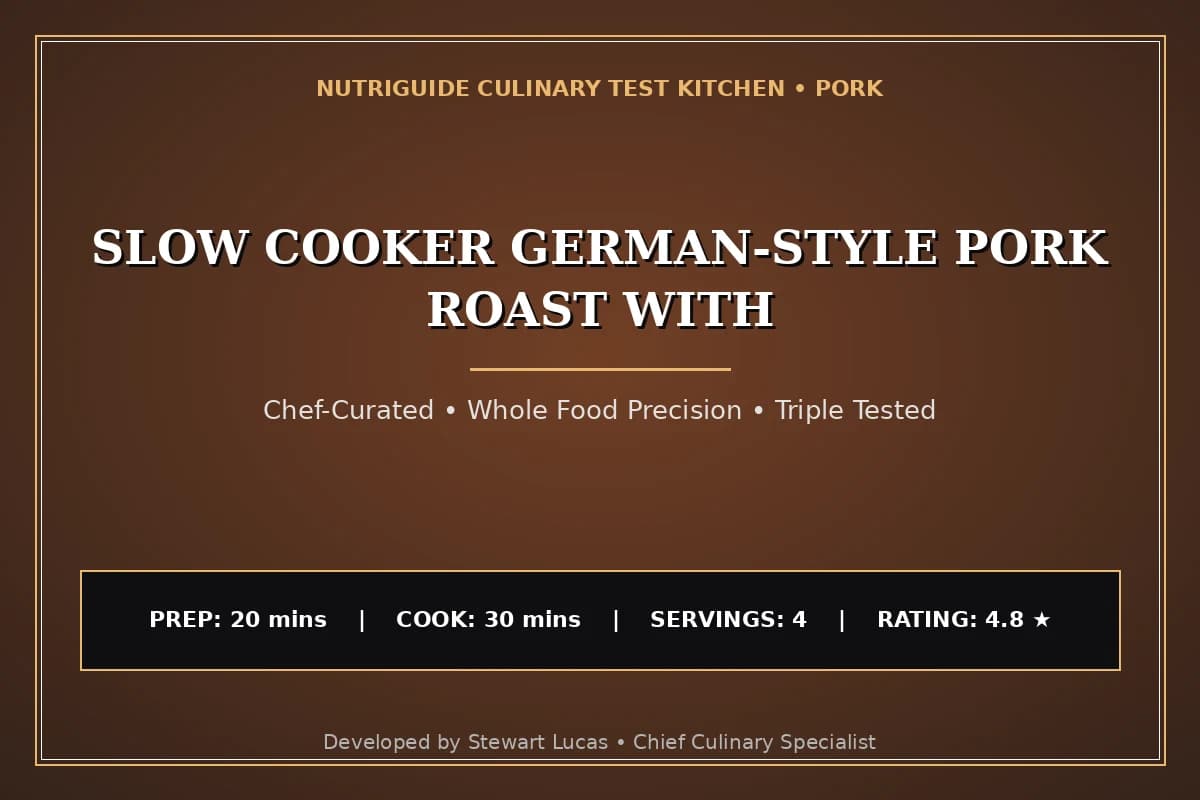 Slow Cooker German-Style Pork Roast With