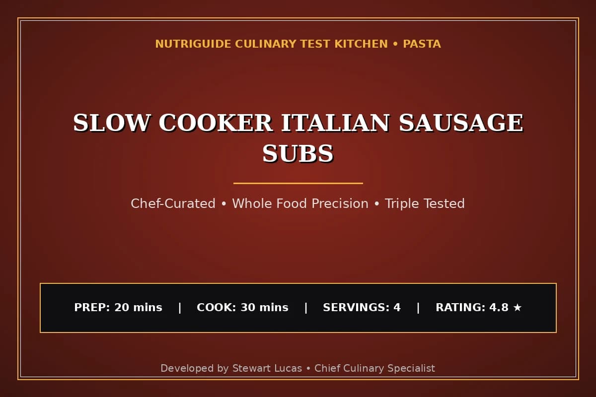Slow Cooker Italian Sausage Subs