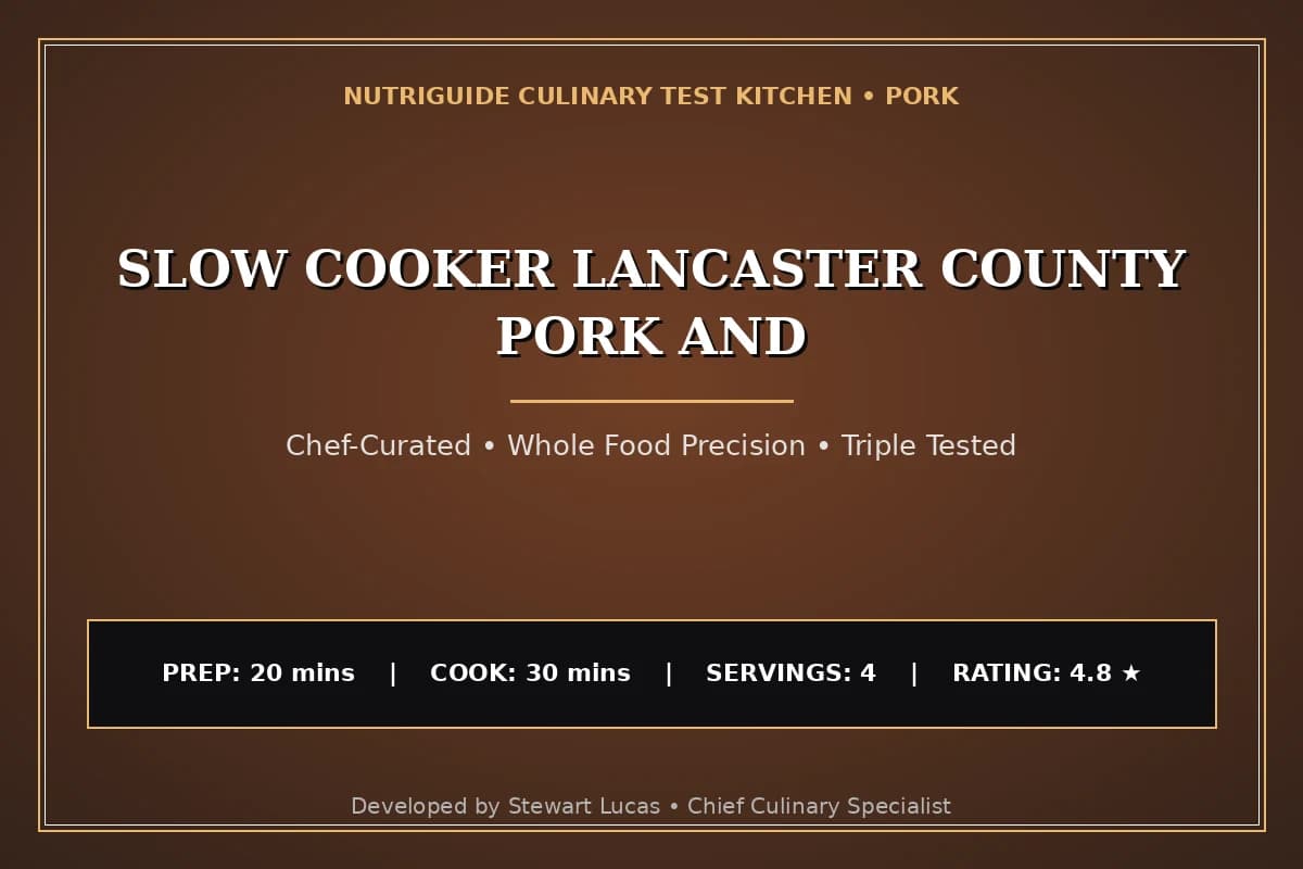 Slow Cooker Lancaster County Pork And