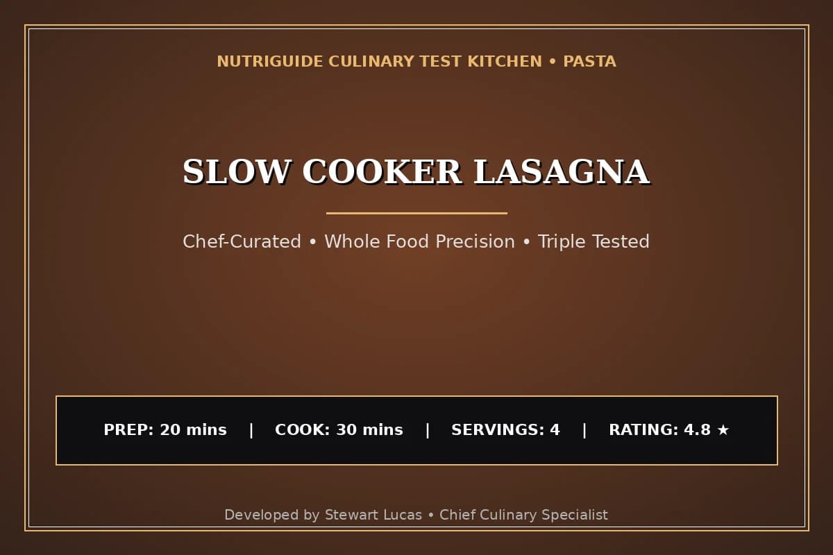 Slow Cooker Lasagna