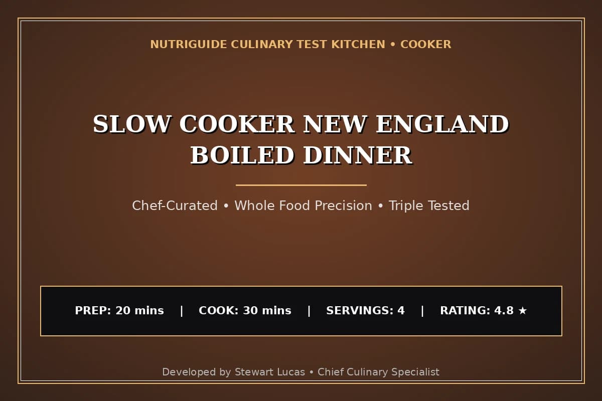Slow Cooker New England Boiled Dinner