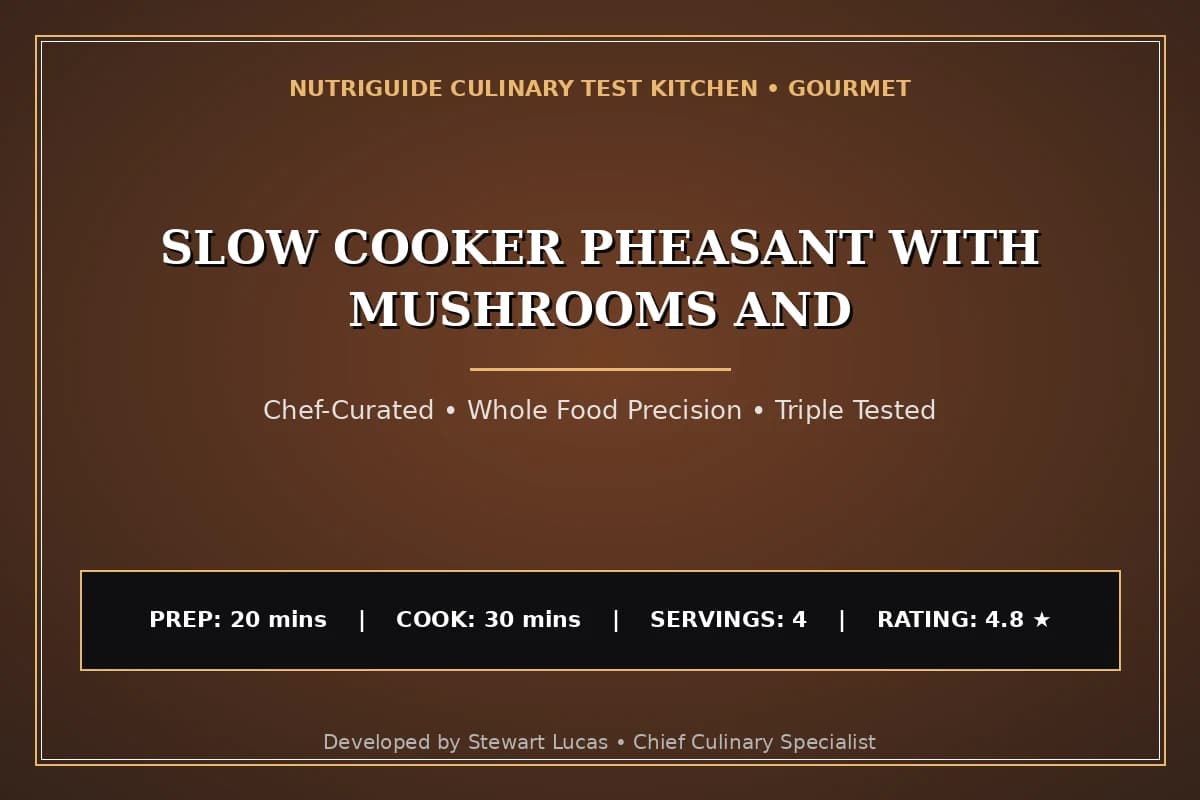Slow Cooker Pheasant With Mushrooms And
