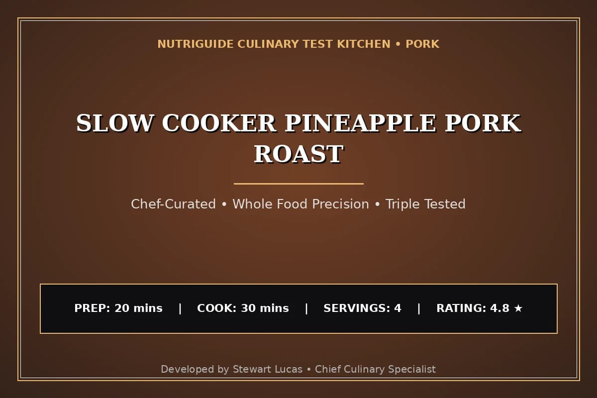 Slow Cooker Pineapple Pork Roast