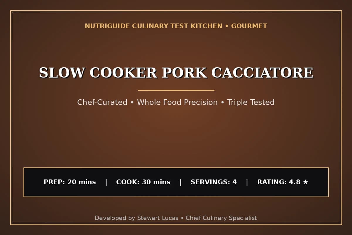 Slow Cooker Pork Cacciatore