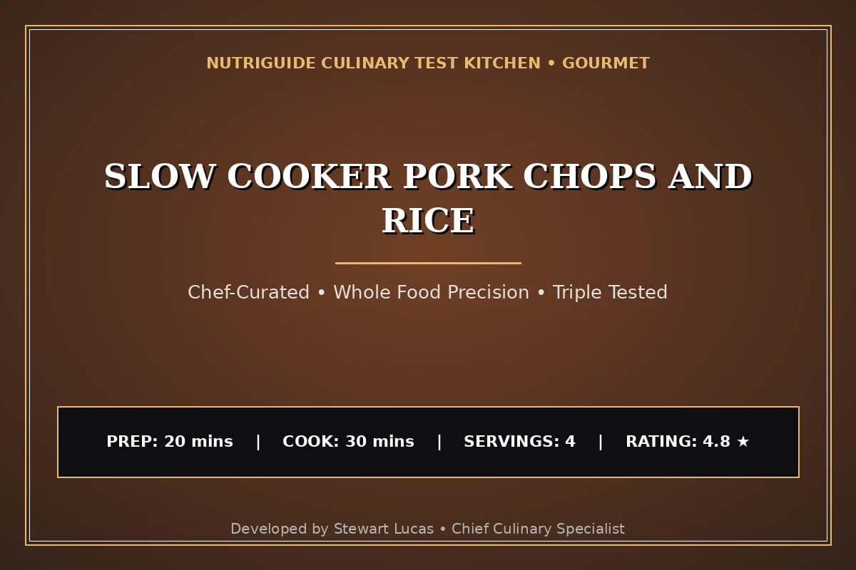 Slow Cooker Pork Chops And Rice