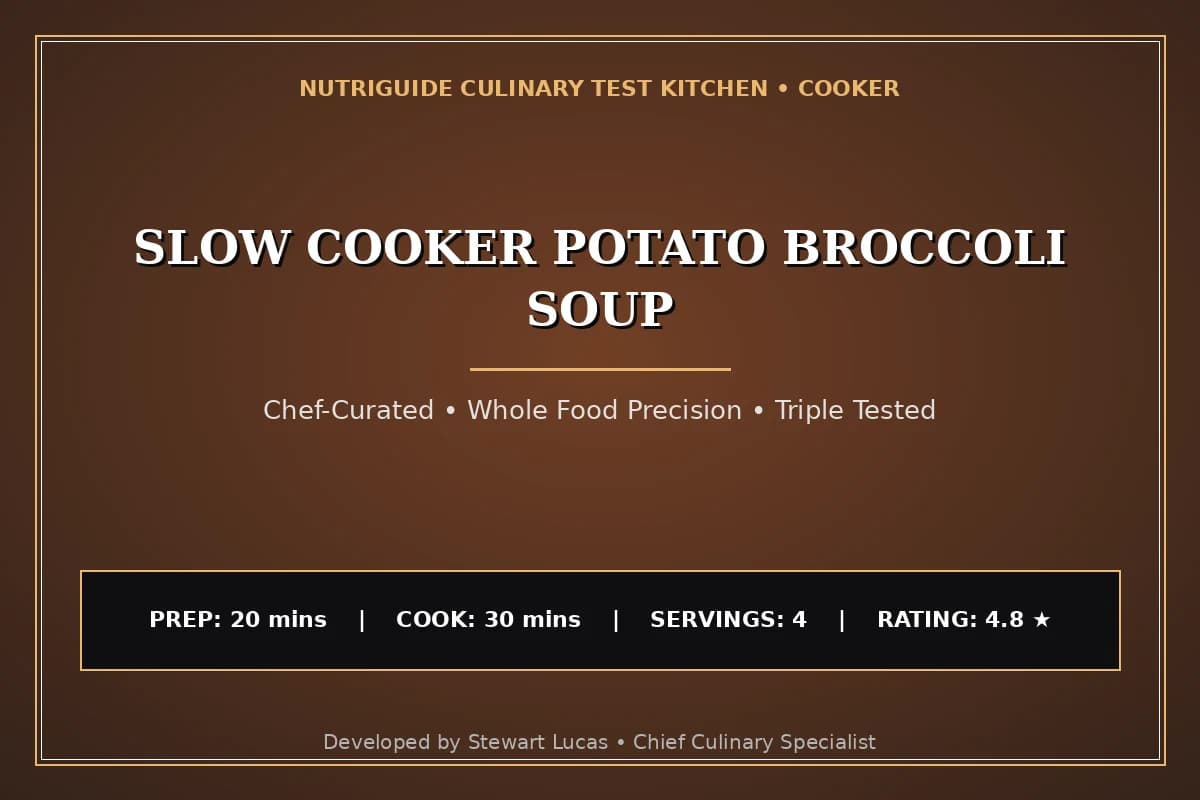 Slow Cooker Potato Broccoli Soup