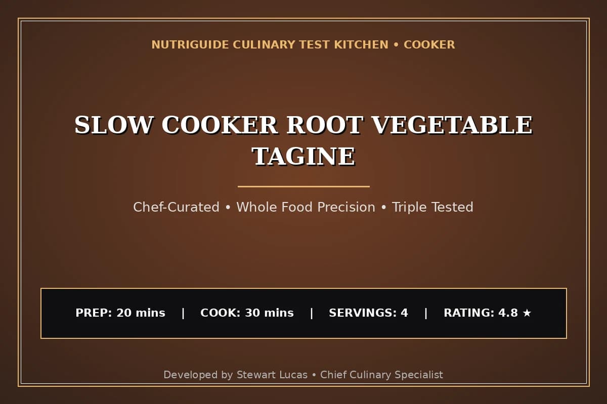 Slow Cooker Root Vegetable Tagine