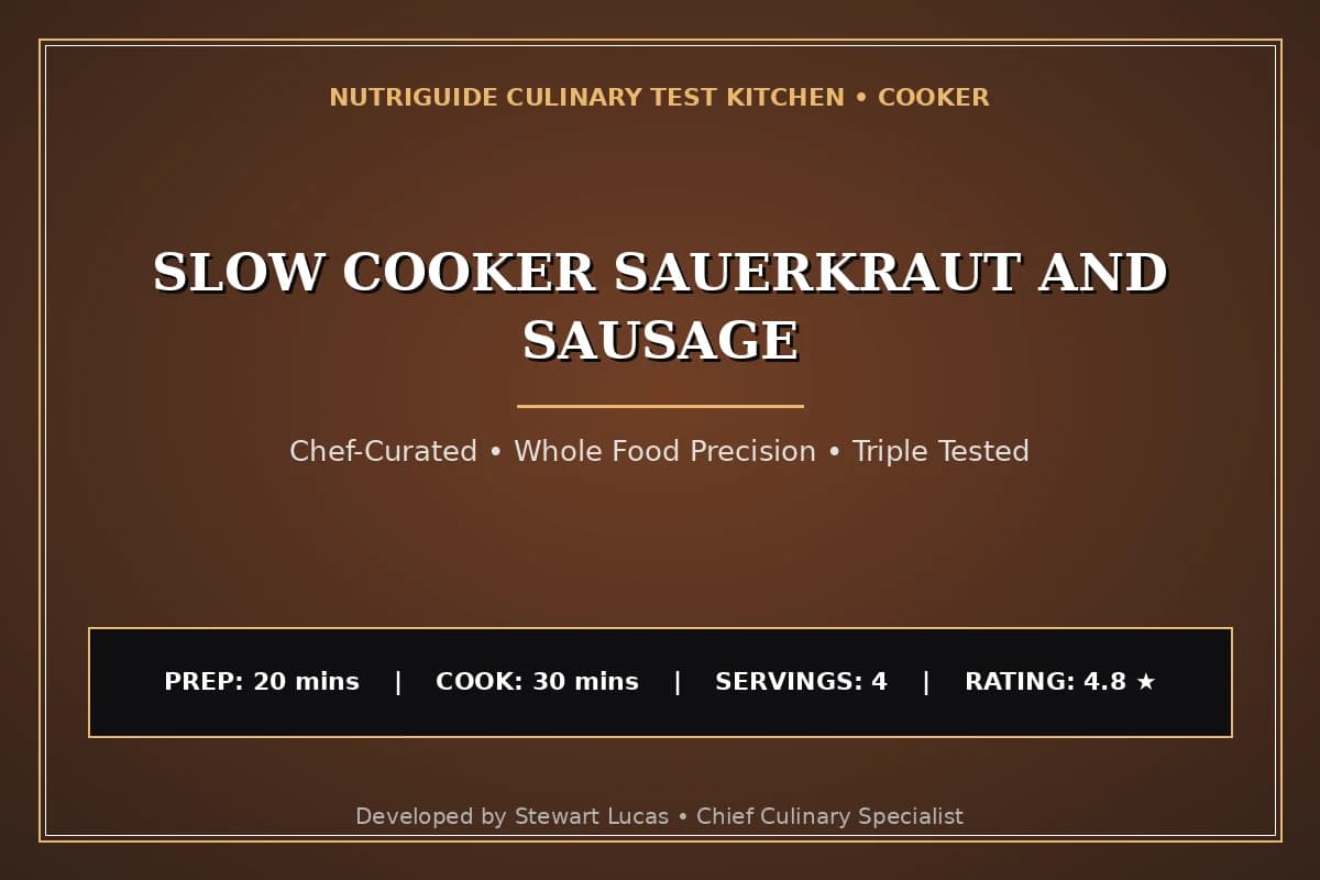 Slow Cooker Sauerkraut And Sausage