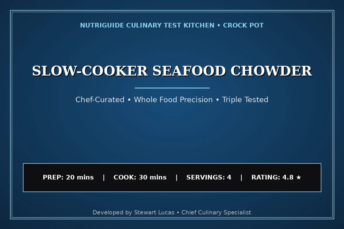 Slow-Cooker Seafood Chowder